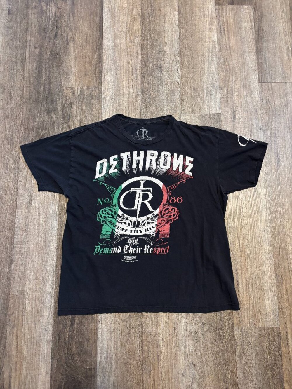 Dethrone Royalty Italian Flag Graphic Tee Shirt